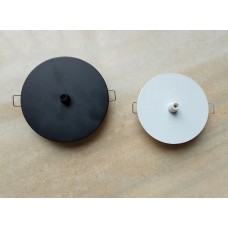 Врезная потолочная розетка D60 цвет черный 