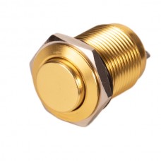 Кнопка с фиксацией металлическая Gold