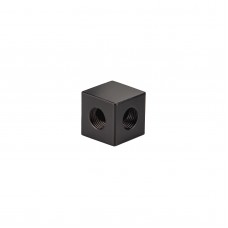 Квадратный переходник на 2 выхода Black