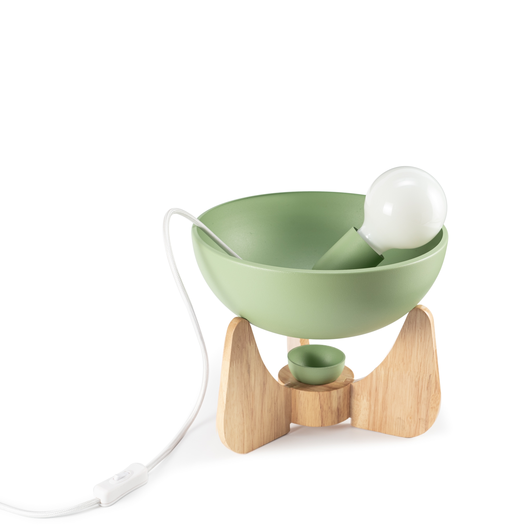 Настольная лампа-подсвечник Clam Pearl Green (Scandi Collection)