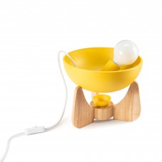 Настольная лампа-подсвечник Clam Pearl Yellow (Scandi Collection)