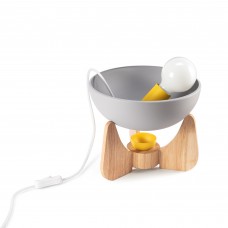 Настольная лампа-подсвечник Clam Pearl Grey/Yellow (Scandi Collection)