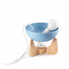 Настольная лампа-подсвечник Clam Pearl Blue/White (Scandi Collection)