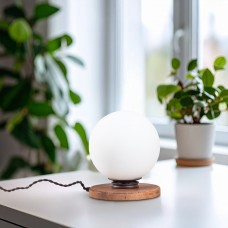 Нічник Wood Base Sphere Lamp