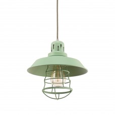 Bright Cage Green cage pendant lamp