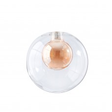 Glass double honey lampshade for base g9 120 mm.