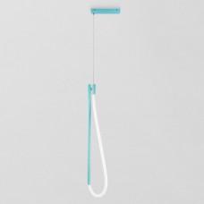 Hanging lamp made of flexible neon Neon Fleksi mini Light Blue Ral-6027