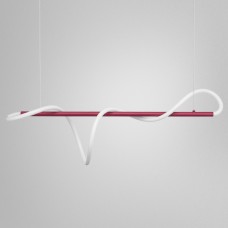Hanging lamp made of flexible neon Neon Fleksi MonoMake Marsala Ral-4004