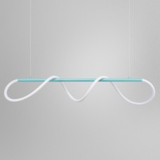 Hanging lamp made of flexible neon Neon Fleksi MonoMake Light Blue Ral-6027