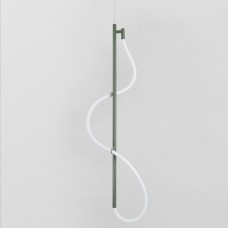 Hanging lamp made of flexible neon NEON Fleksi Vertical 3 Green Ral-6003