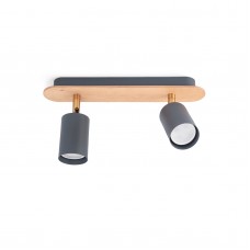 Потолочный светильник Wood Spot Duo Grey (Nowowood Line)