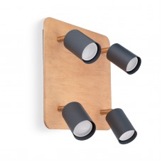 Настенный светильник Wood Spot Quattro Grey (Nowowood Line)
