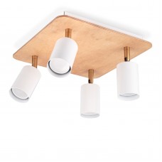 Потолочный светильник Wood Spot Quattro White (Nowowood Line)