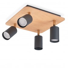 Потолочный светильник Wood Spot Quattro Grey (Nowowood Line)