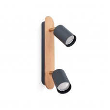 Настенный светильник Wood Spot Duo Grey (Nowowood Line)