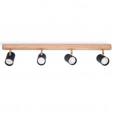 Потолочный светильник Wood Spot Penta Black (Nowowood Line)