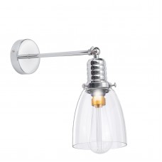 Ретро светильник из прозрачного стекла Cone Chrome (Clear Jazz Collection)