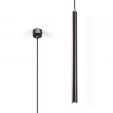 Hanging tube lamp Wand Black