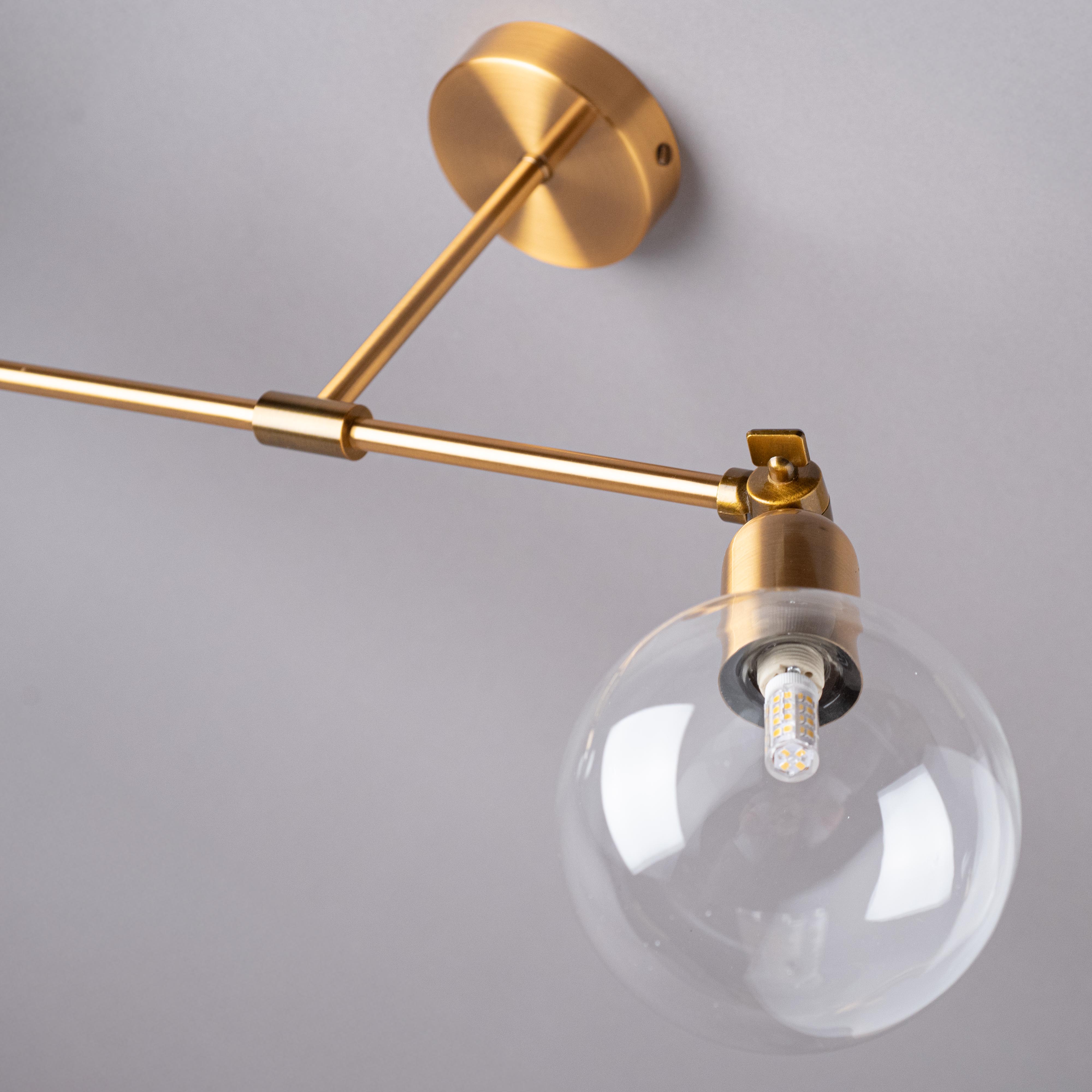 Настенный светильник Vanity light TwinBar Gold