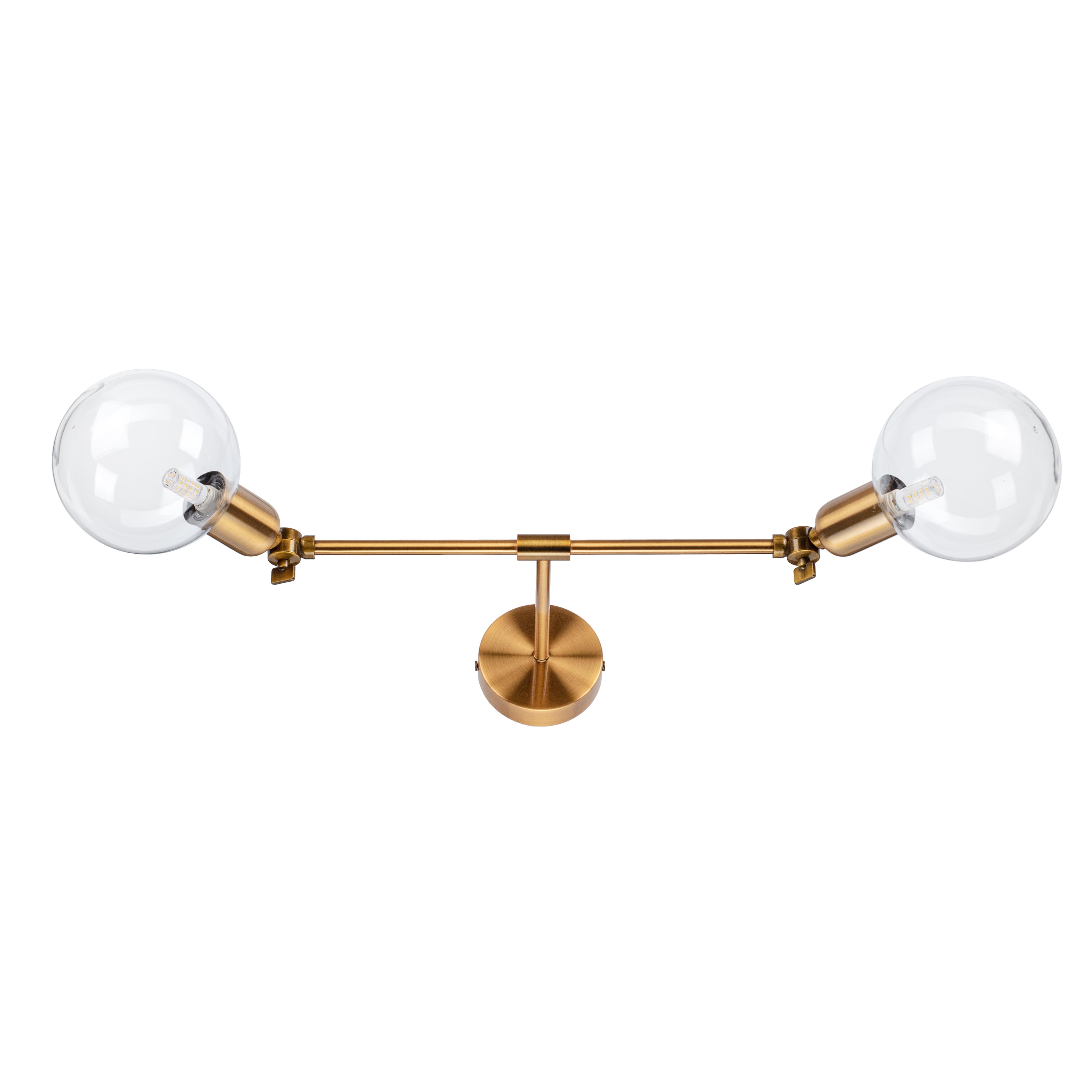 Настенный светильник Vanity light TwinBar Gold
