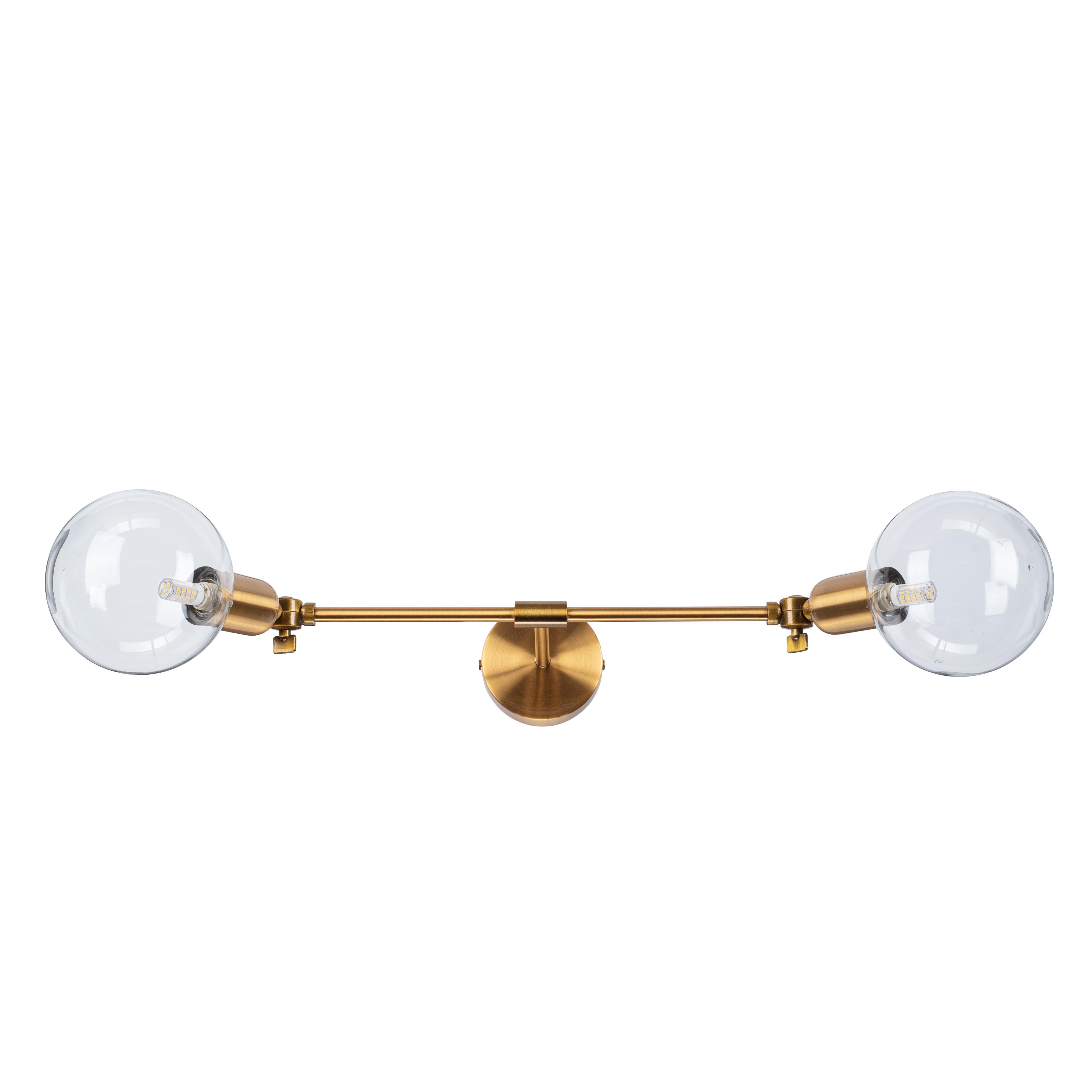 Настенный светильник Vanity light TwinBar Gold
