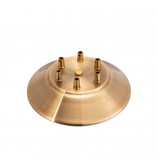 Ceiling fastener for spider with 6 holes gold