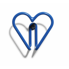 Металлический крючок для одежды Heart Hook синего цвета в скандинавском стиле 