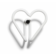 Металлический крючок для одежды Heart Hook белого цвета в скандинавском стиле 