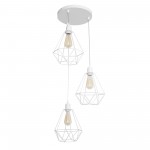 Wisząca lampa Karo 3 White