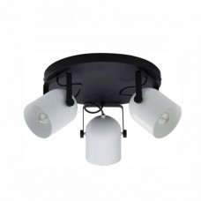 Ceiling lamp Sanzo Round 3 Black&White