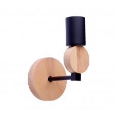 Бра в скандинавском стиле Metal&Wood Black
