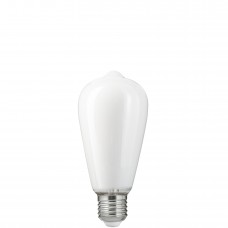 Белая матовая LED лампочка st64