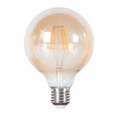 LED лампа Эдисона G95 4W 2700 жёлтое стекло