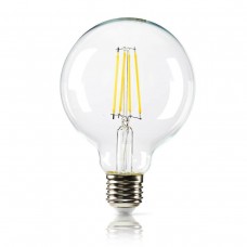 LED лампа Эдисона G95 6W 4000K прозрачное стекло