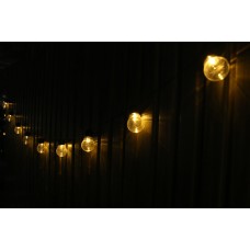 Гирлянда на солнечной батарее Transparent Bulb