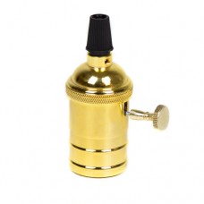 Латунный патрон с выключателем Golden gloss